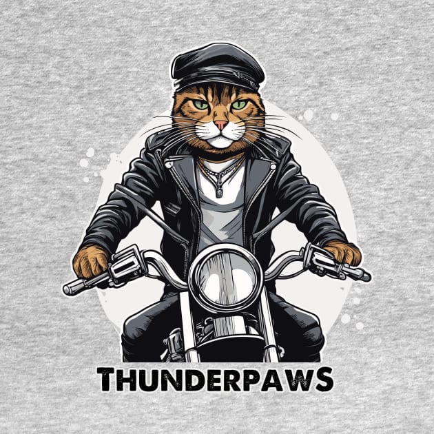 Thunderpaws Biker Cat by Kingrocker Clothing